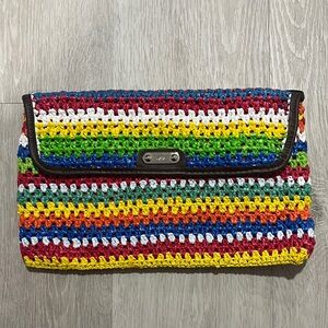 Rafe Multicolor Crochet Clutch from 2010 Spring Craftwork Collection, NWT